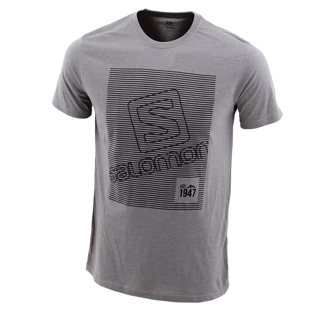 Salomon Israel FINELINE SS B - Kids T shirts - Grey (HVKQ-39754)